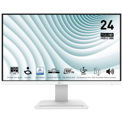 Ecran MSI PRO MP243XW 23.8'' Full HD IPS 100 Hz - Blanc