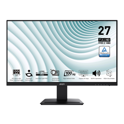 Ecran MSI Pro MP273A 27” Full HD 100Hz IPS - Noir
