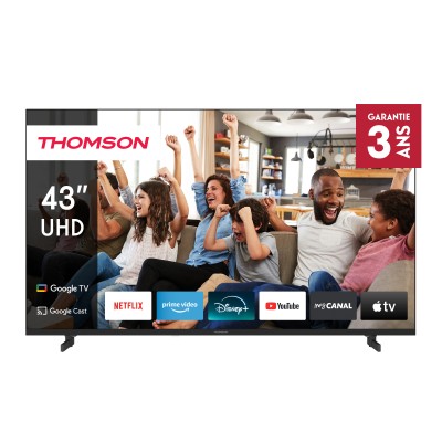 TV THOMSON 43" 43UG4S14 4K UHD Side Feet Google Tv - Noir