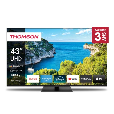 TV THOMSON 43" 43UG5C14 UHD 4K Google Tv - Noir