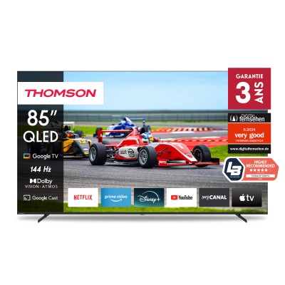 TV THOMSON  85" 85QG7S14 QLED PRO UHD 4K Google Tv - Noir