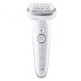 Épilateur Rechargeable BRAUN Silk épil 9 Wet & Dry -Blanc