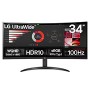 Ecran LG 34" 34WR50QK QHD UltraWide 100 Hz