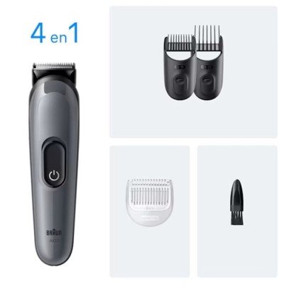 Tondeuse Multifonction 4EN1 BRAUN Rechargeable chez affariyet pas cher