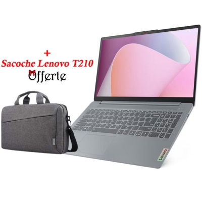PC Portable LENOVO IdeaPad Slim 3 15AMN8 AMD RYZEN 5 16Go 512Go SSD - Gris